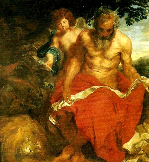 Anthony Van Dyck den helige hieronymus Spain oil painting art